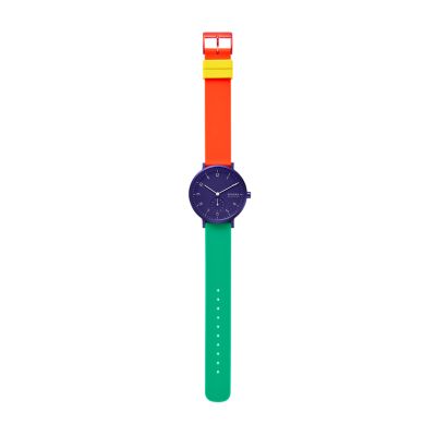 Aaren Kulor Color Blocked 36mm Watch Blue Dial