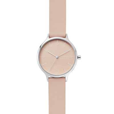 ANITA グレーレザーマーブルウォッチ SKW2672 - Skagen