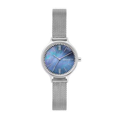 スカーゲン 腕時計 レディース シルバー ネイビー クオーツ SKAGEN SKW2307 Anita