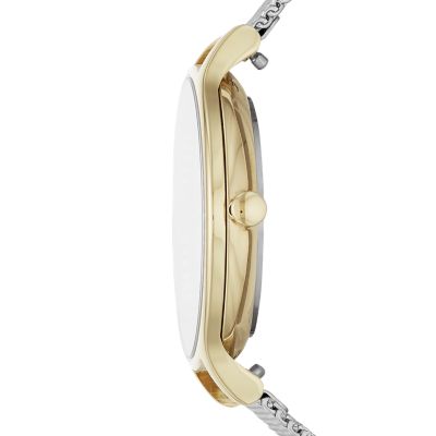 Anita Three Hand Silver Tone Steel Mesh Watch