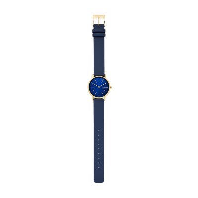 Skagen women's watch hot sale blue face