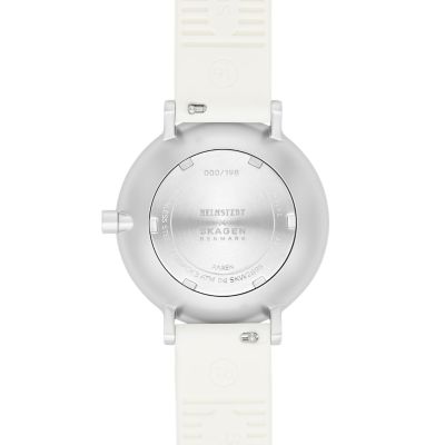 Helmstedt x SKAGEN AAREN 36mm 三針 蜂プリント ホワイトシリコン