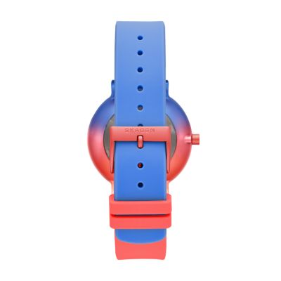 Aaren Ombre Three-Hand Multi-Coloured Silicone 36mm Watch