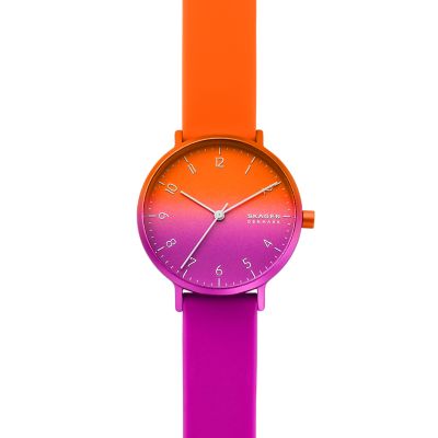 Orange on sale skagen watch