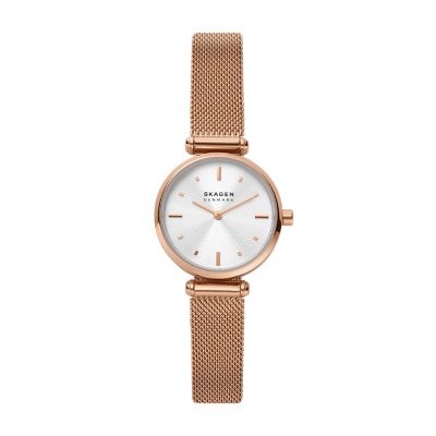 Skagen two tone mesh on sale watch