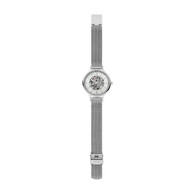 Anita Automatic Silver-Tone Steel Mesh Watch - SKW2958 - Watch Station