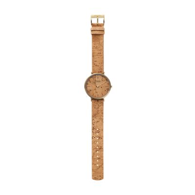 AAREN NATURALS 三針 タン コルク製ストラップウォッチ SKW2974 - Skagen