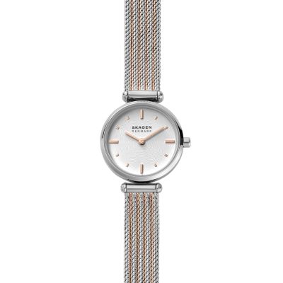 メール便対応！ SKAGEN ツートーン スチールメッシュウォッチ 保証書