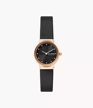 Freja Lille Two-Hand Midnight Eco Leather Watch