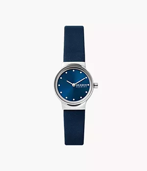 Uhr Freja Lille 2-Zeiger-Werk Eco-Leder meerblau