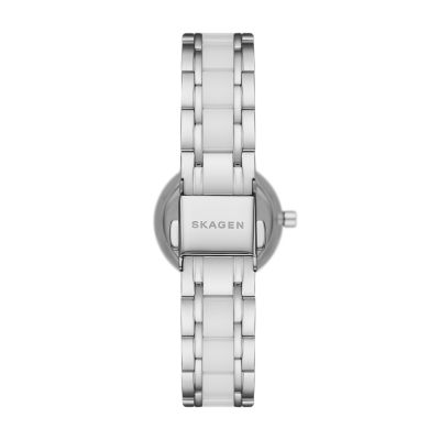 Skagen white ceramic outlet watch