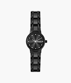 Freja Lille Two-Hand Midnight Stainless Steel and Ceramic Watch