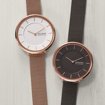 Skagen rose gold women's watch new arrivals