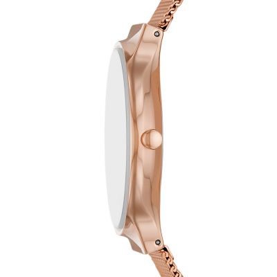 Freja Two-Hand Rose Gold-Tone Stainless Steel Mesh Watch SKW3020