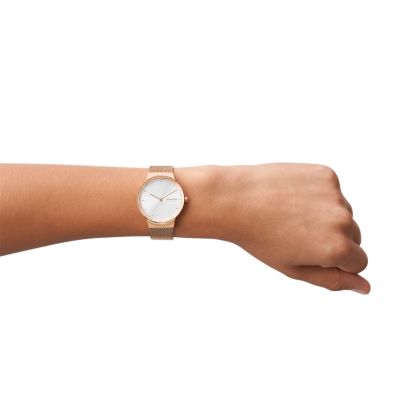 Skagen freja discount watch rose gold