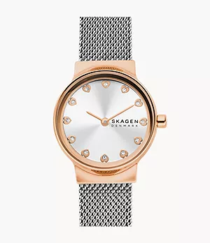 Freja Lille Two-Hand Silver Stainless Steel Mesh Watch