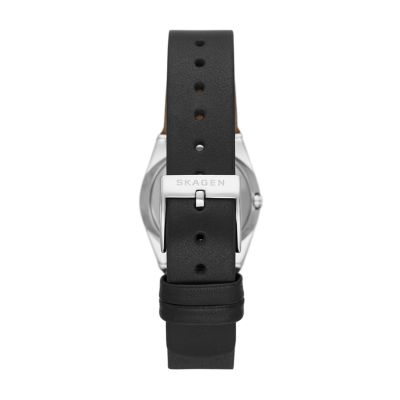 GRENEN LILLE 三針デイト ミッドナイトレザーウォッチ SKW3036 - Skagen