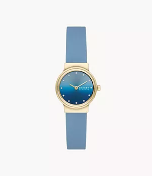 Freja Lille Two-Hand Coastal Blue Leather Watch