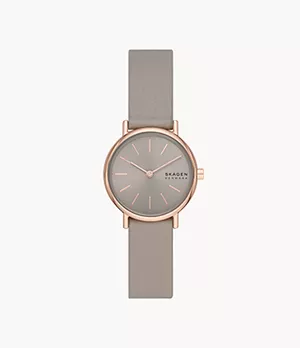 Signatur Lille Two-Hand Greystone Eco Leather Watch