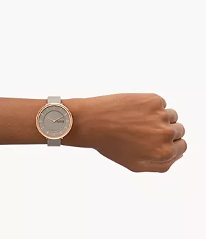 Gitte Two-Hand Sand Eco Leather Watch