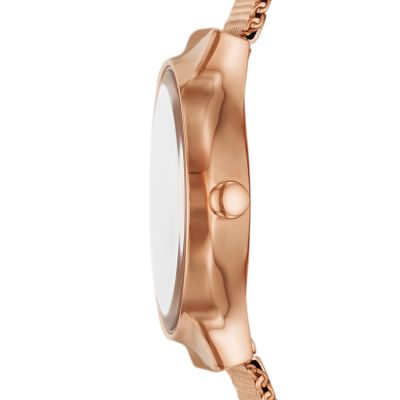 Skagen rose discount gold women's watch