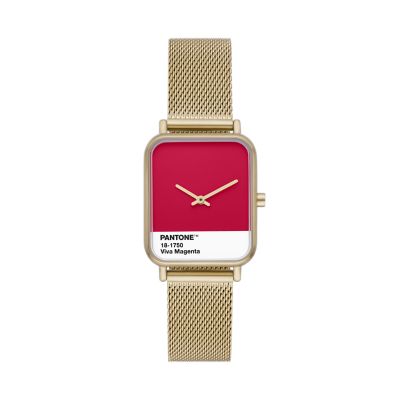 Pantone X Skagen Ryle Two-Hand Gold Stainless Steel Watch