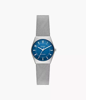 Grenen Lille Solar-Powered Stainless Steel Mesh Watch