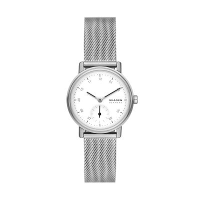 Photos - Wrist Watch Skagen Women's Kuppel Lille Two-Hand Sub-Second Stainless Steel Mesh Watch 