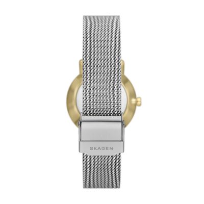 Watch Kuppel Sub-Second Skagen SKW3101 Stainless - Steel Lille Mesh Two-Hand