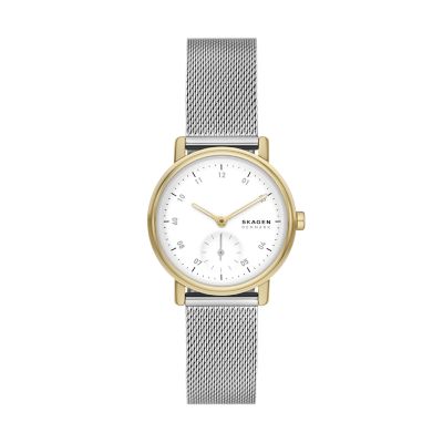 Kuppel Lille Two-Hand - Steel Watch Stainless Skagen Sub-Second Mesh SKW3101