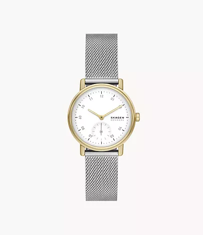 Kuppel Lille Two-Hand Sub-Second Stainless Steel Mesh Watch SKW3101 - Skagen