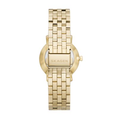 Kuppel Lille Two-Hand Sub-Second Gold Stainless Steel Mesh Watch