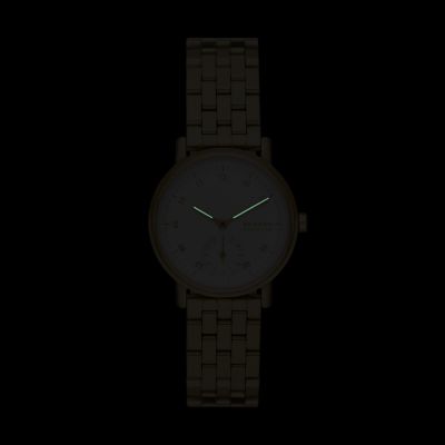 Kuppel Lille Two-Hand Sub-Second Gold Stainless Steel Mesh Watch