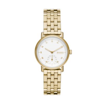 Kuppel Lille Two-Hand Sub-Second Gold Stainless Steel Mesh Watch