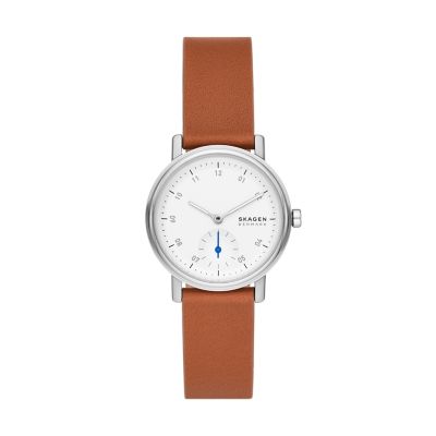 Kuppel Lille Two-Hand Sub-Second Brown Leather Watch