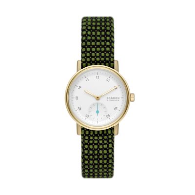 Kuppel Lille Three-Hand Green Kvadrat Wool Watch SKW3105 - Skagen