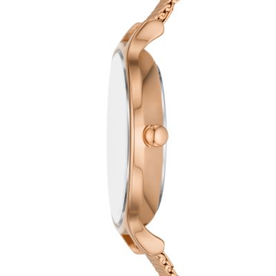 Anita Lille Three-Hand Ombré Mother of Peal Rose Gold Stainless