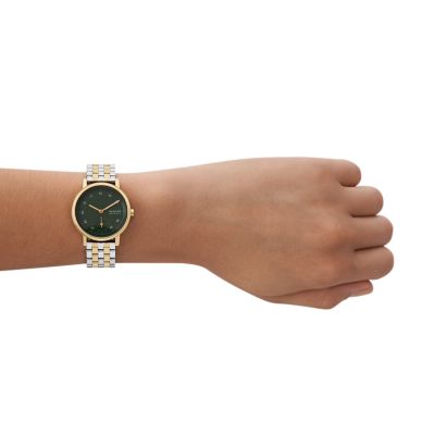 Two tone sale wrist watch