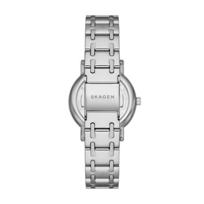 Silver - Bracelet Skagen Signatur Steel Watch Two-Hand Stainless SKW3123 Lille