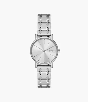 Signatur Lille Two-Hand Silver Stainless Steel Bracelet Watch