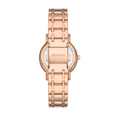 Signatur Lille Two-Hand Rose Gold Stainless Steel Bracelet Watch 