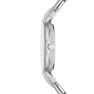 Anita Lille Three-Hand Silver Stainless Steel Bracelet Watch