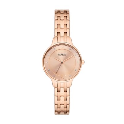 SKAGEN ANITA LILLE 三針 ローズゴールド ブレスレットウォッチ商品名↓