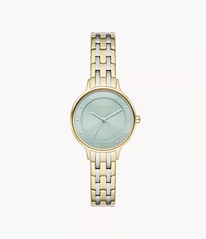 Anita Lille Three-Hand Two-Tone Stainless Steel Bracelet Watch