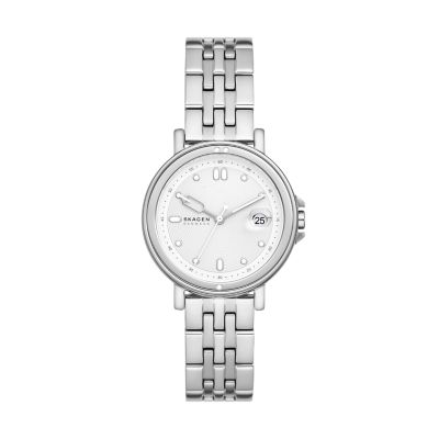 Signatur Lille Sport Three-Hand Date Silver Stainless Steel Bracelet Watch