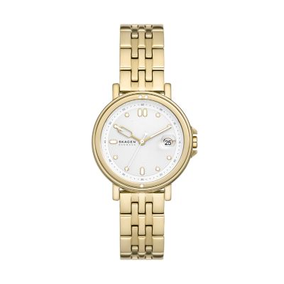 Signatur Lille Sport Three-Hand Date Gold Stainless Steel Bracelet 