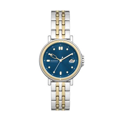 Skagen Women’s Signatur Lille Sport Three-Hand Date Two-Tone Stainless Steel Bracelet Watch