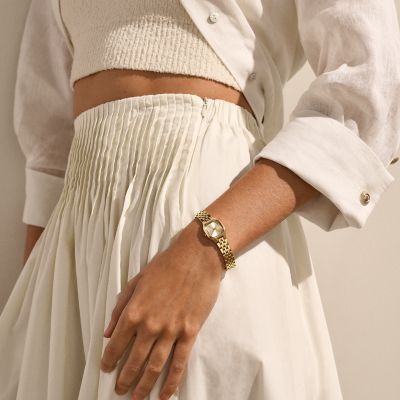 Mellem Micro Two-Hand Gold Stainless Steel Watch SKW3177 - Skagen