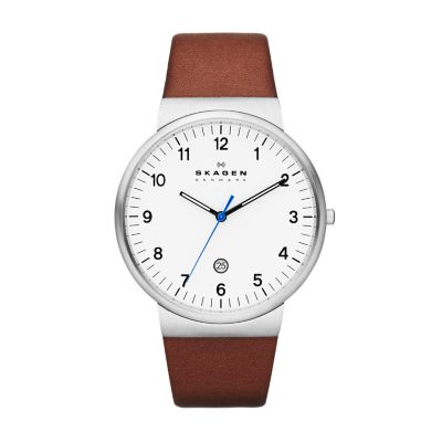 Ancher Medium Brown Leather Watch