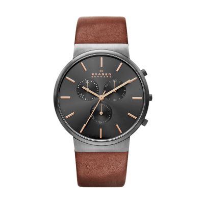 ancher leather watch
